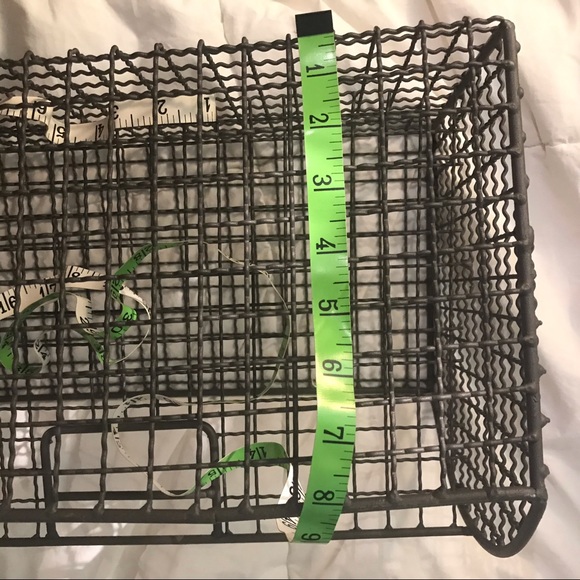 WIRE TWO COMPARTMENT BASKET WITH HANDLE - Picture 7 of 8